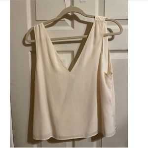 Grana V neck silk tank